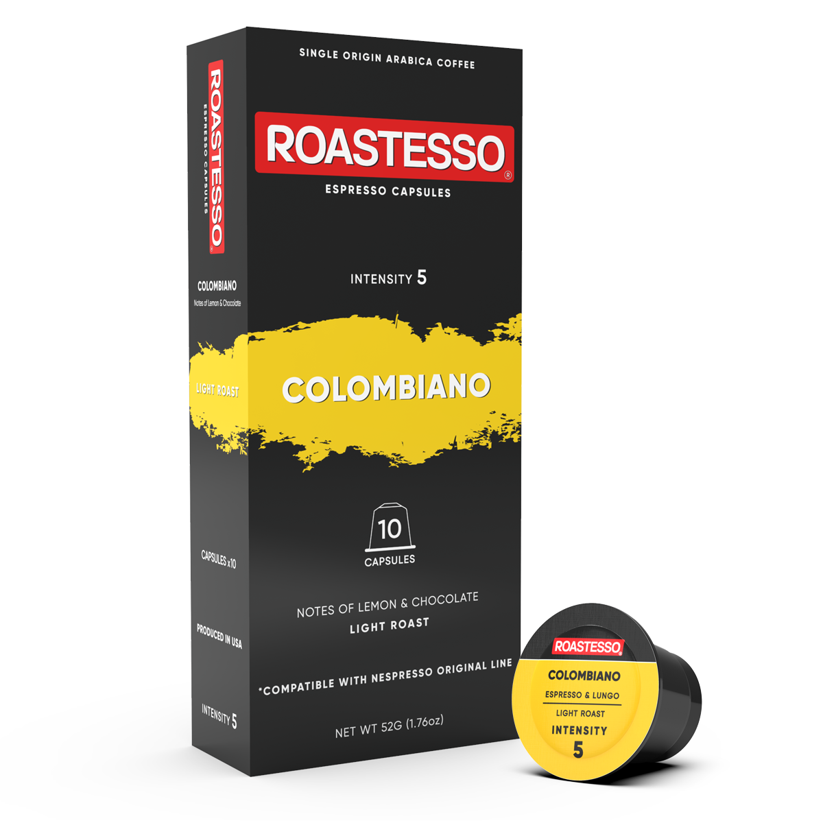 articles/Colombiano-10-Nespresso-Compatible-Coffee-Capsules-Front-Box-Roastesso.png