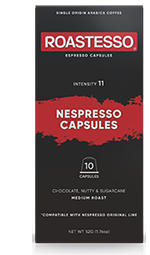 Café Fuerte Cubano Espresso Nespresso Capsules Compatible OriginalLine Pods  – Roastesso