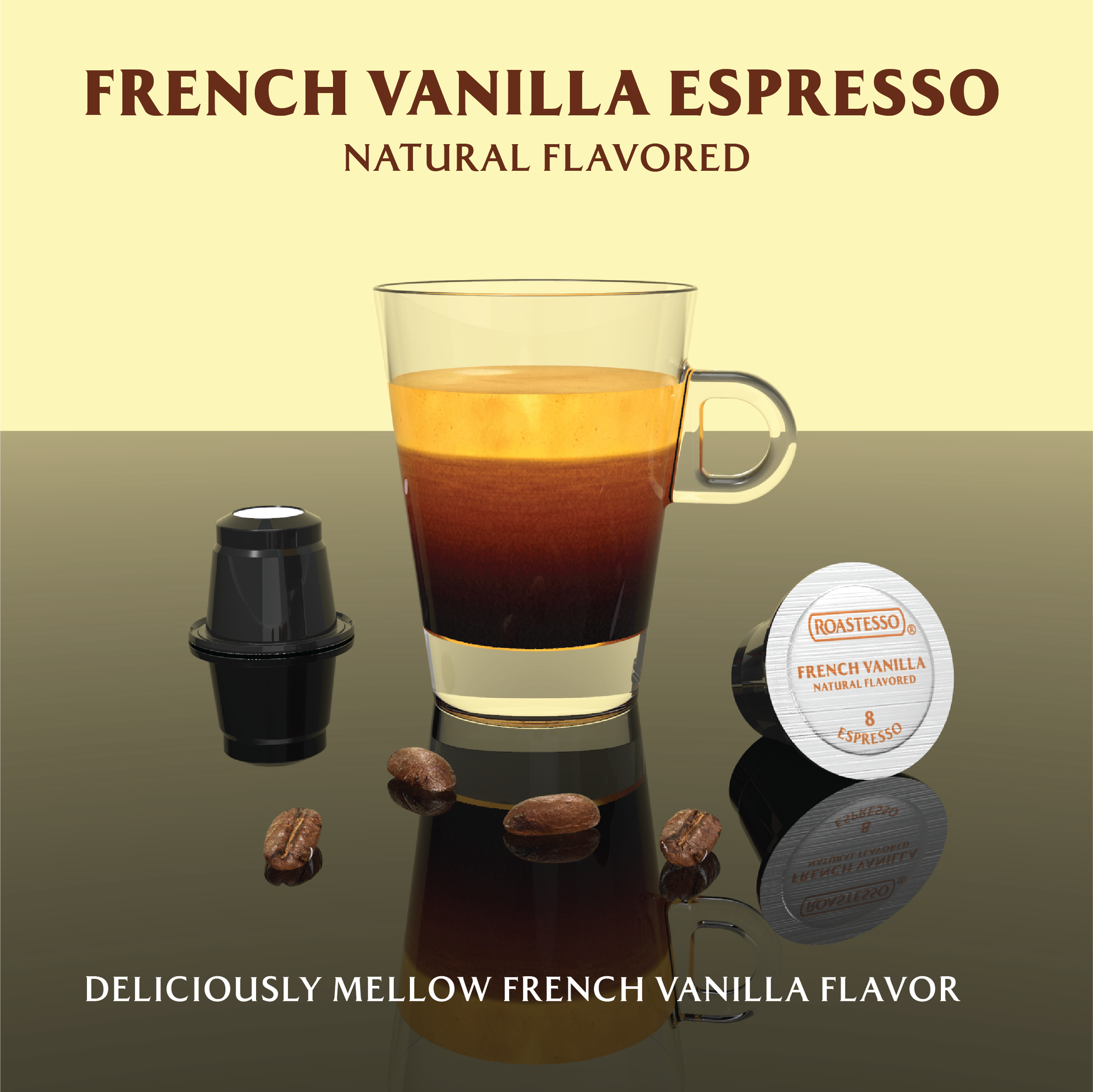 Natural French Vanilla, Flavored Espresso Pods